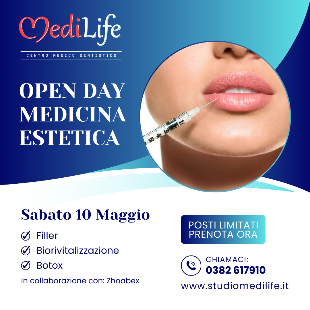 Open Day Medicina Estetica – Sabato 10 Maggio presso il nostro Studio S&R Medilife